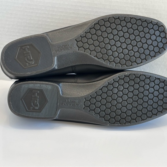 Hush Puppies Heaven Women's 9.5 Black Soft Leather Loafers Slip On Comfort Shoes - Picture 10 of 16